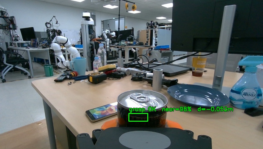 cluttered lab scene from robot camera